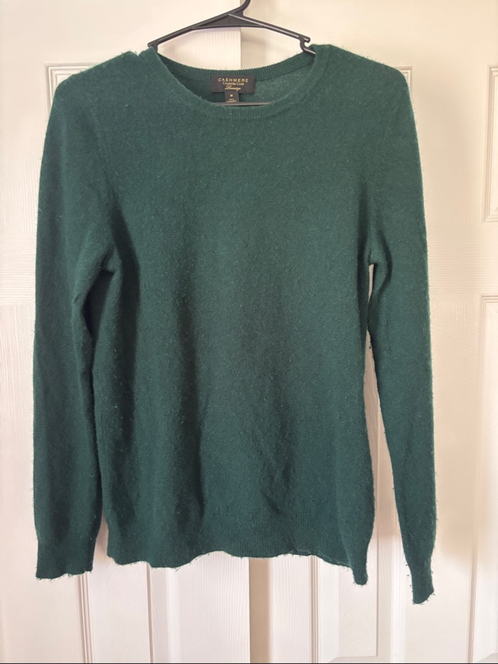 Charter Club Luxury Women’s 100% Cashmere Green Long Sleeve Sweater Size Medium
